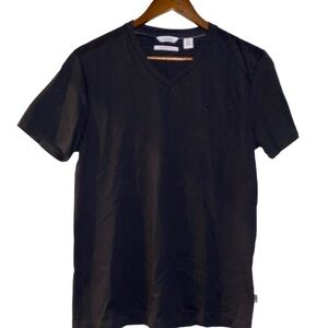 Calvin Klein Slim Fit Women V-Neck Short Sleeve Tee Shirt Medium Casual Everyday